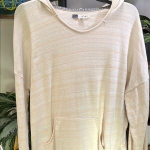 Roxy Cream Hoodie Lightweight Knit